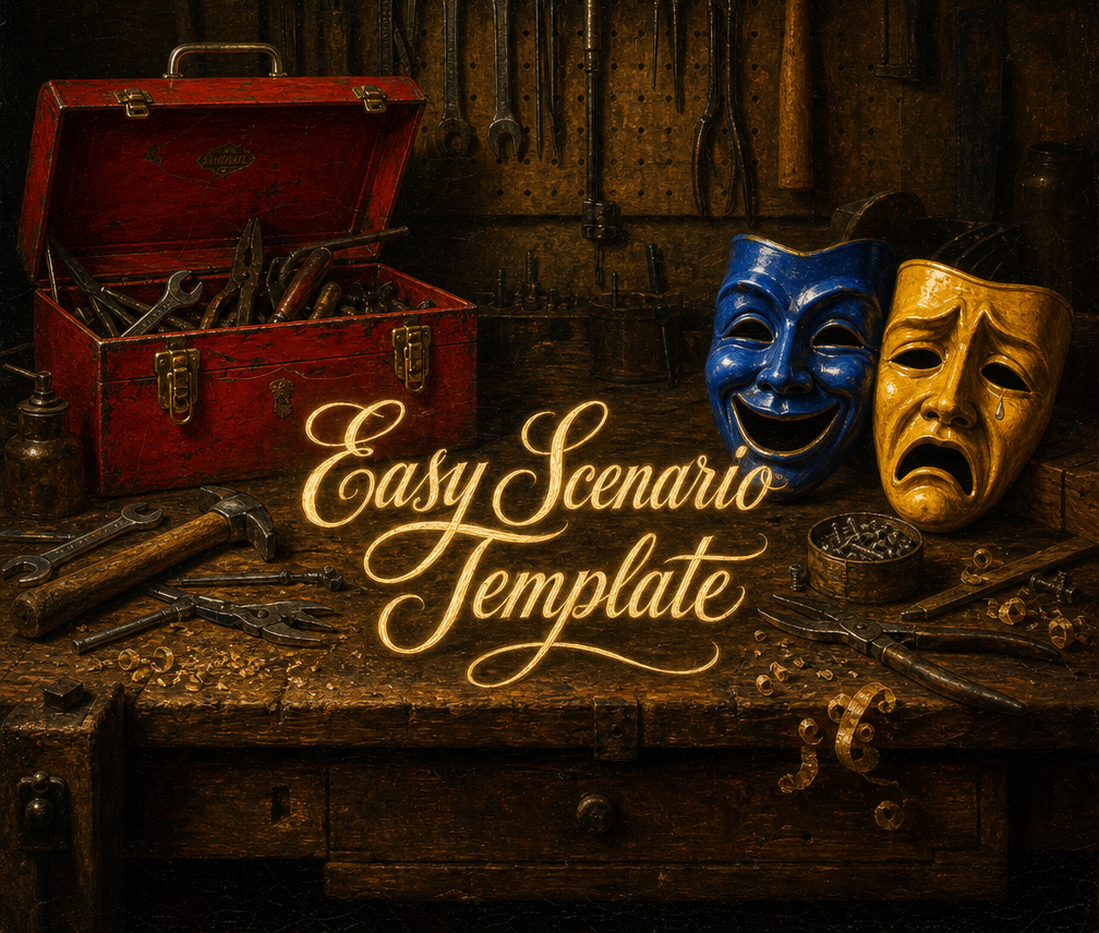 Cover art for Easy Scenario Template, a scenario template scenario on AI Dungeon