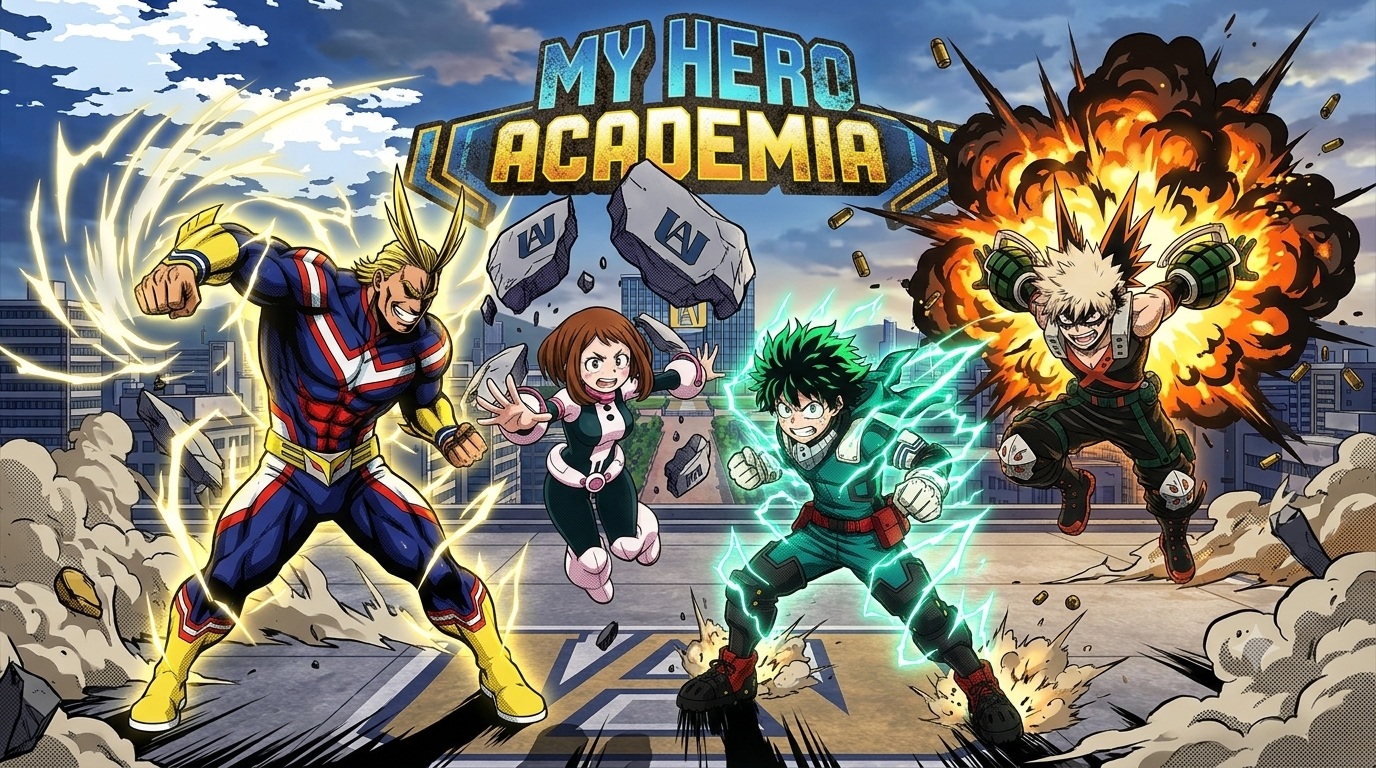 Cover art for Anime World: My Hero Academia, an inner seft scenario on AI Dungeon