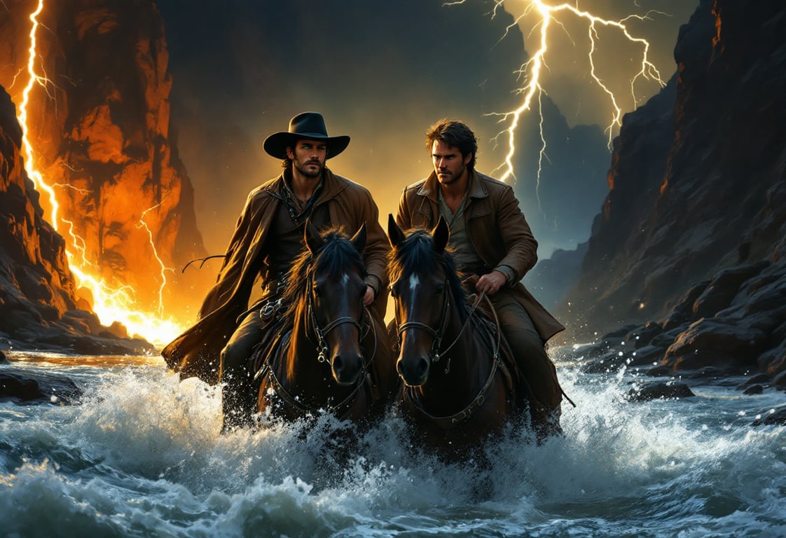 Cover art for Wild West Romance (Gay,Bi,Poly), a romance scenario on AI Dungeon