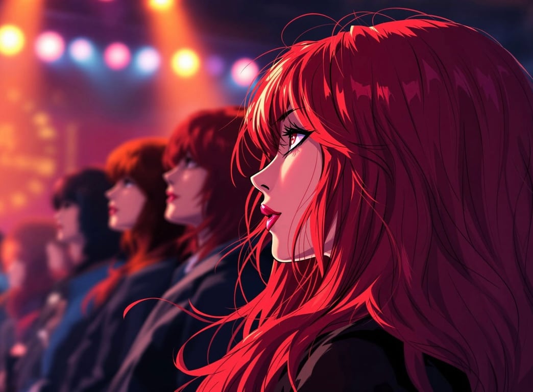 Cover art for The Wrong Bandmate , a band scenario on AI Dungeon