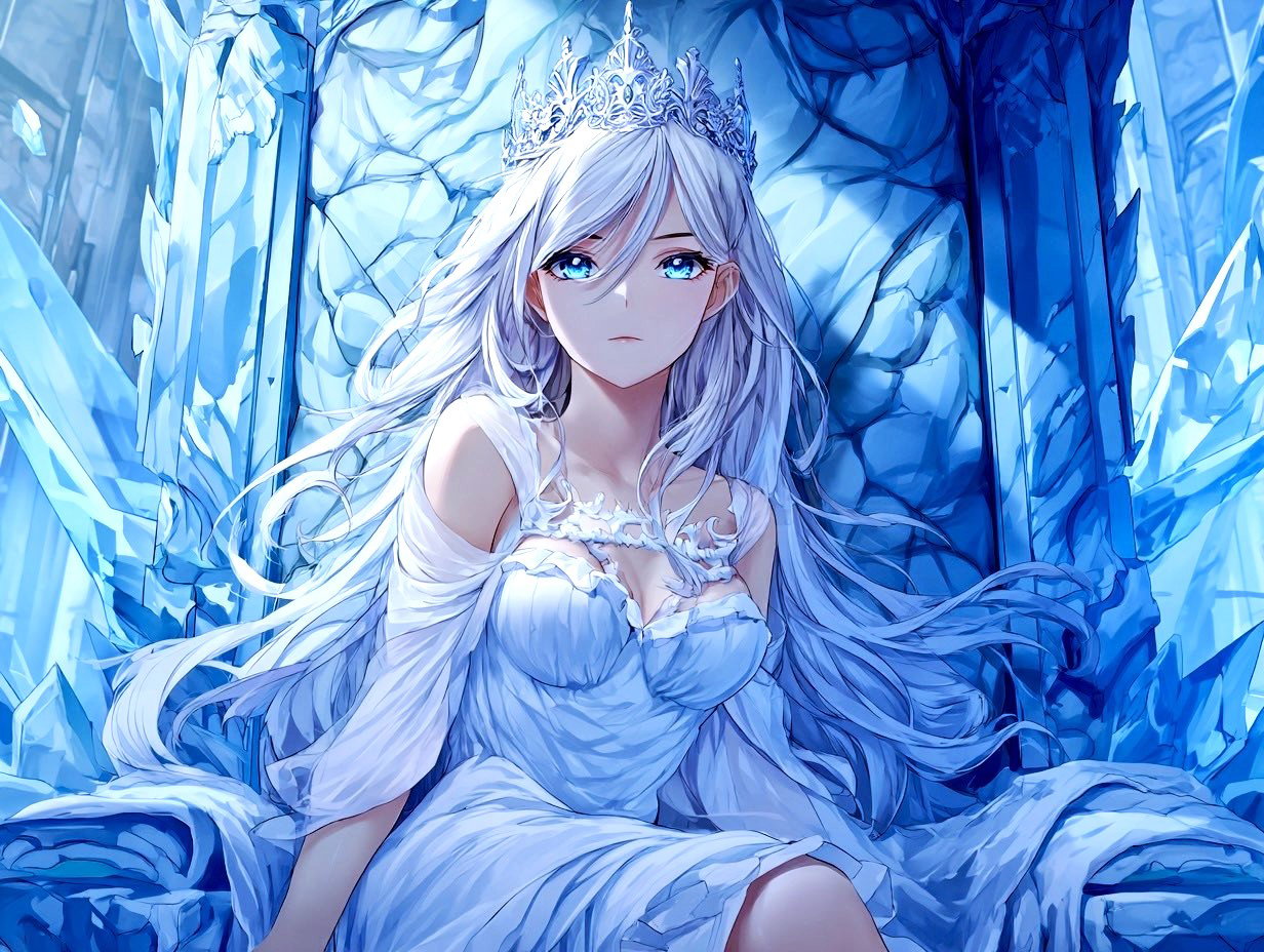 Cover art for The Ice Queen, a fantasy scenario on AI Dungeon