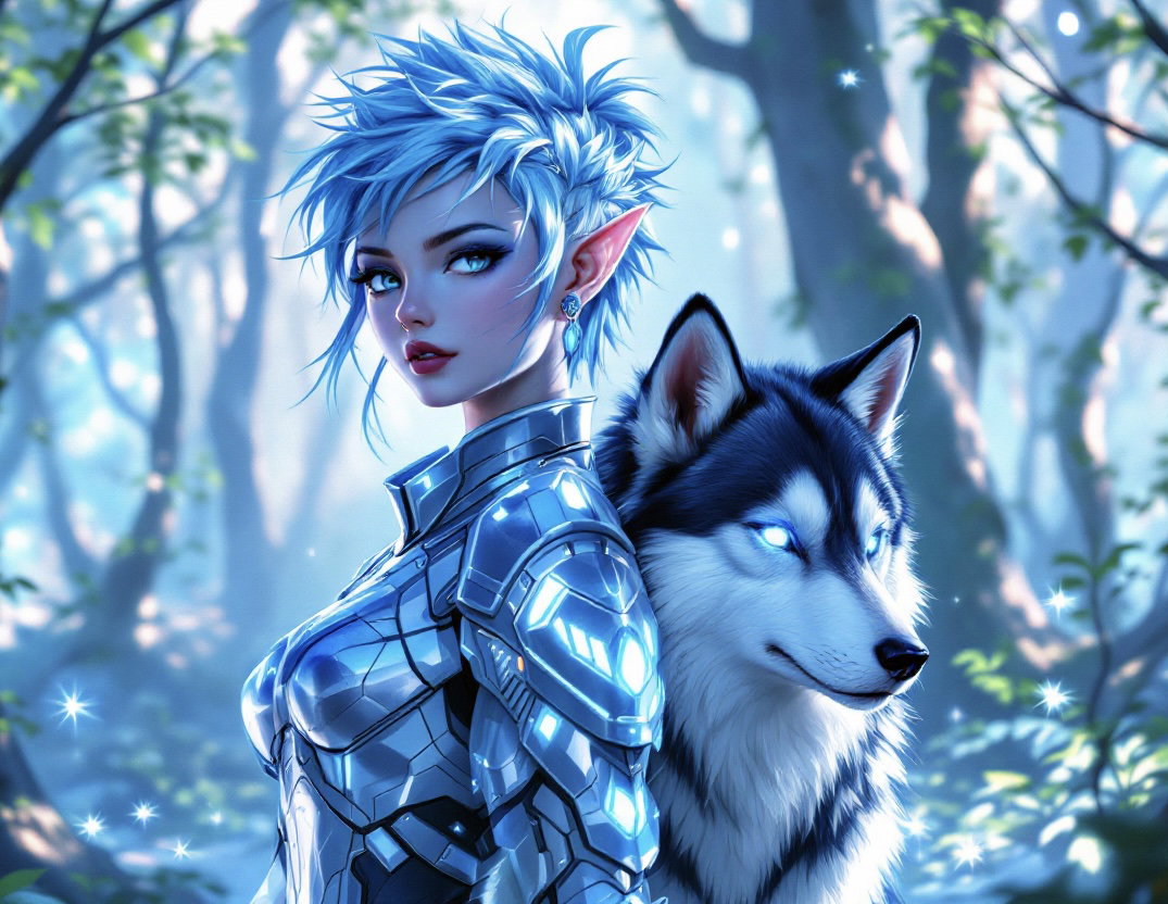 Cover art for The Wolfborn, a lgbt scenario on AI Dungeon