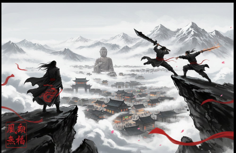 Cover art for The Harmonized Blade , a wuxia scenario on AI Dungeon