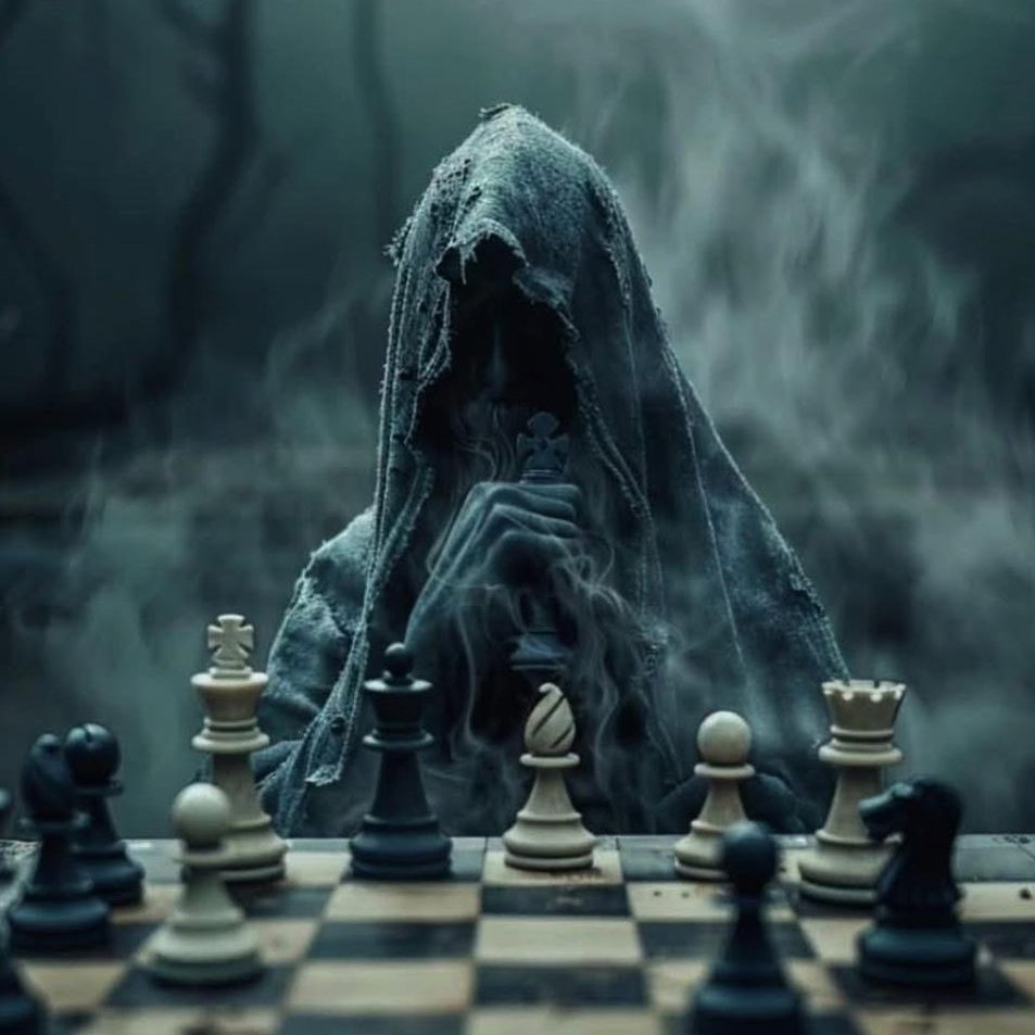 Cover art for PLAY THE GAME OR DIE, CHOOSE, a dark fantasy horror scenario on AI Dungeon