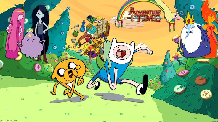 Cover art for Adventure Time: Realms of Ooo, a cartoon scenario on AI Dungeon