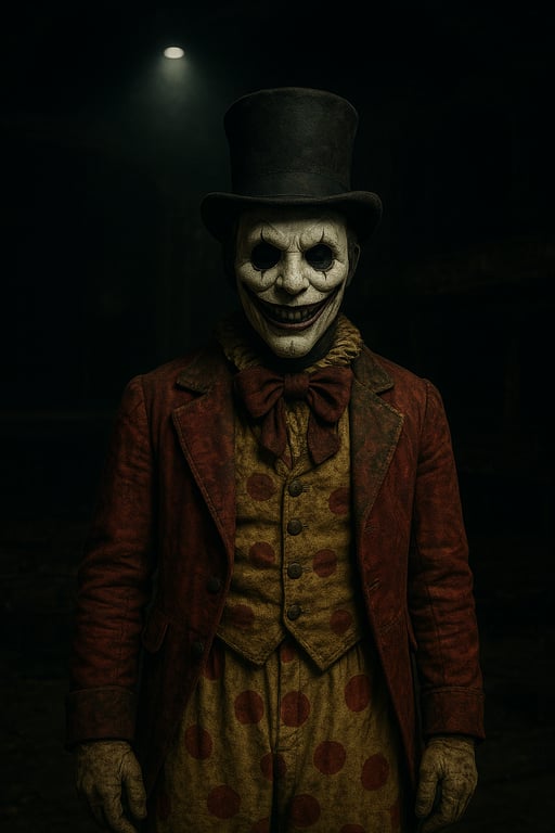 Cover art for circus puzzle , a horor scenario on AI Dungeon