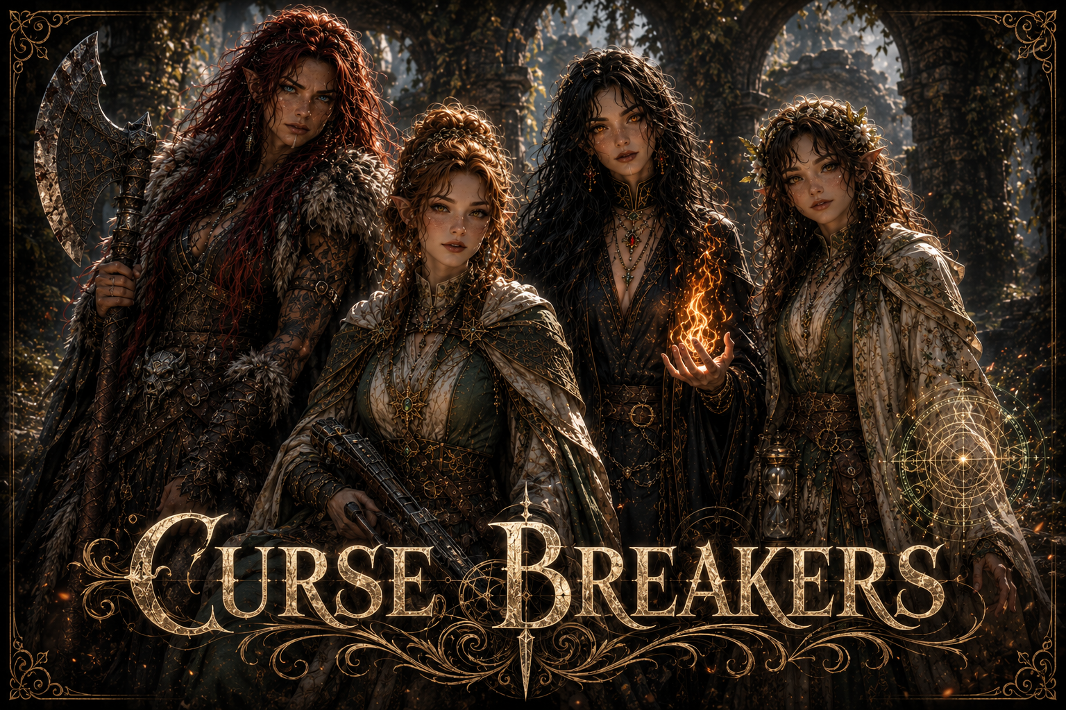 Cover art for Curse Breakers (♀️), an adventure scenario on AI Dungeon
