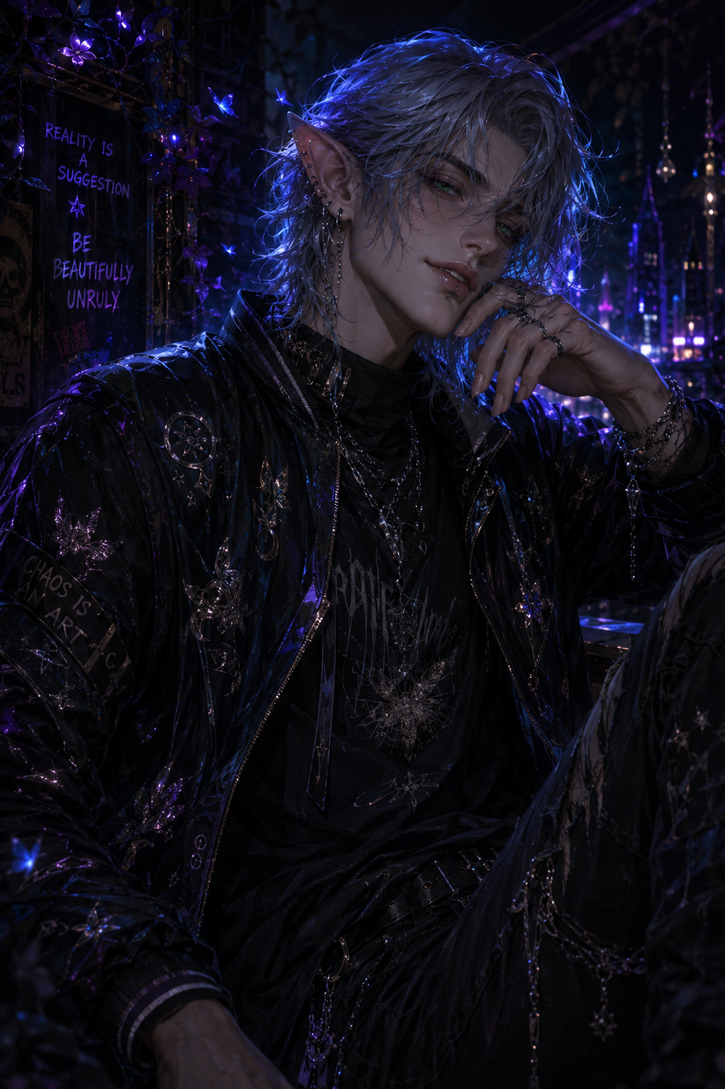 Cover art for Unseelie in the City, a modern fantasy scenario on AI Dungeon