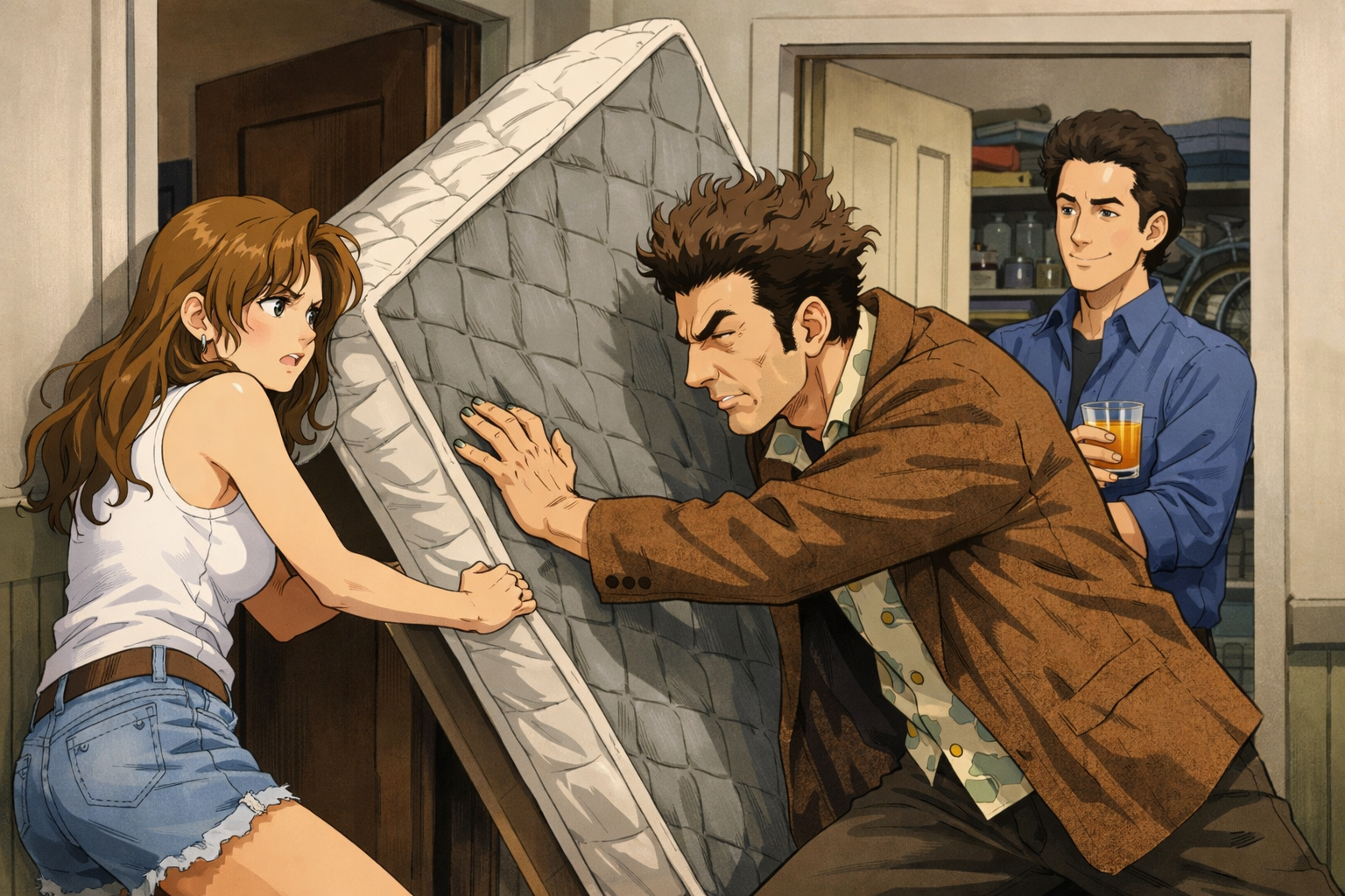 Cover art for You Just Moved Next To Seinfeld?!, a slice of life scenario on AI Dungeon
