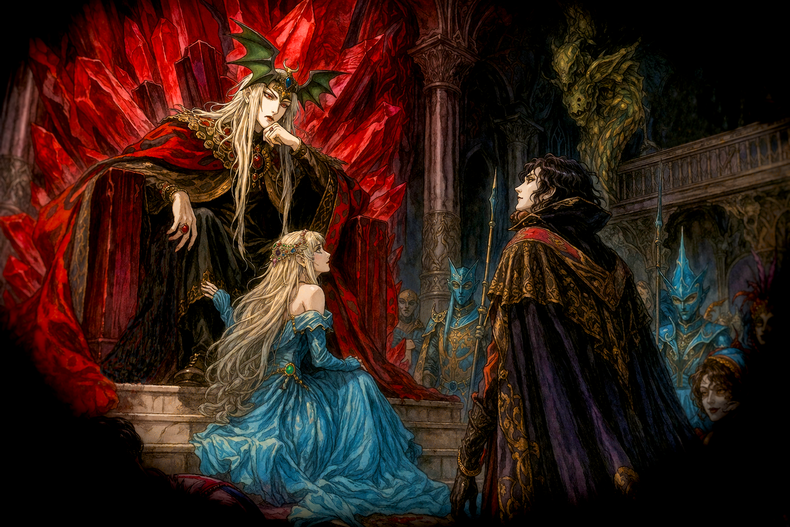 Cover art for Elric of Melnibone, a fantasy scenario on AI Dungeon
