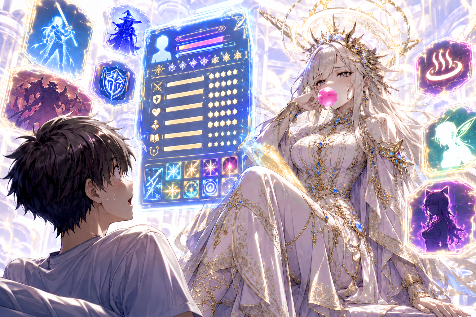 Cover art for Another Generic Isekai (The Goddess Is Over It), a fantasy scenario on AI Dungeon