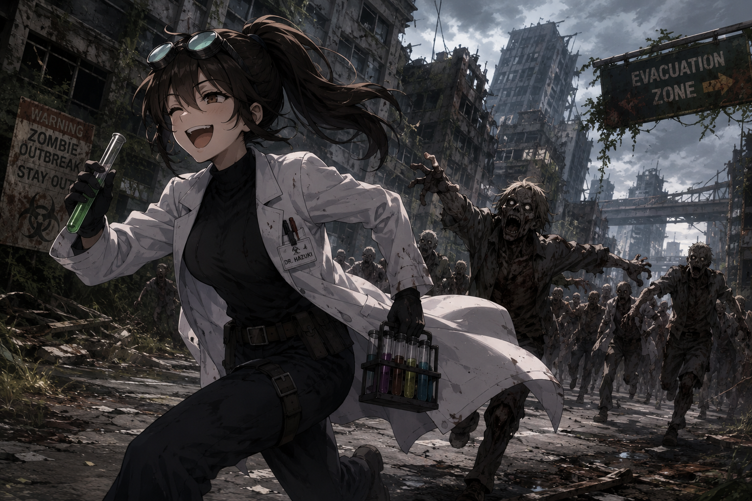 Cover art for Tales From the Quarantine Zone (+InnerSelf), a post apocalypse scenario on AI Dungeon