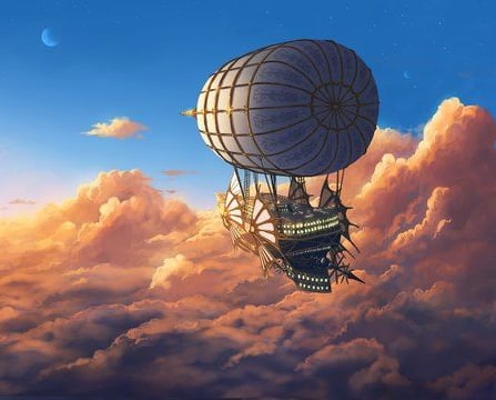 Cover art for Under the Great Blue Sky (+InnerSelf), a post apocalypse scenario on AI Dungeon