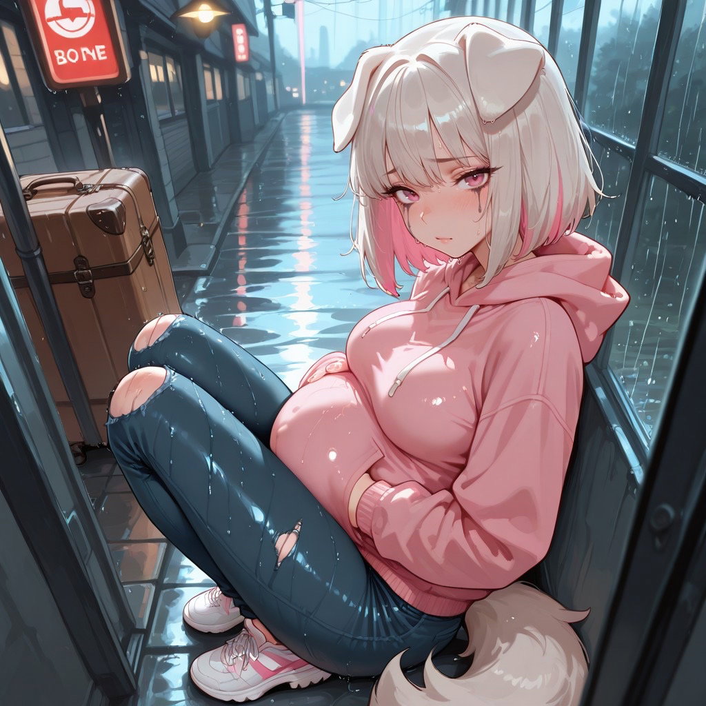 Cover art for The Stray in the Rain: Momoka Hanazawa, a romance scenario on AI Dungeon