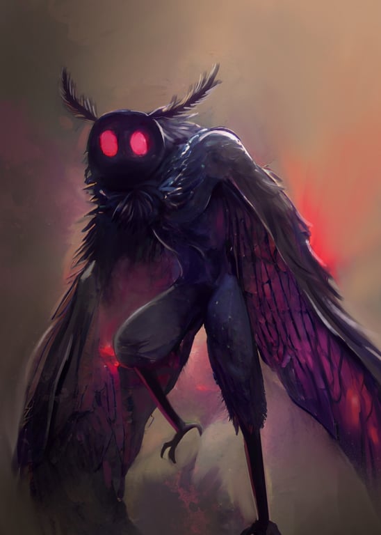 Cover art for The mothman on AI Dungeon