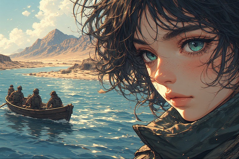 Cover art for The Flooded World, an adventure scenario on AI Dungeon