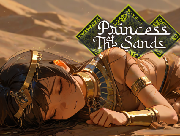 Cover art for Princess of The Sands, a desert scenario on AI Dungeon