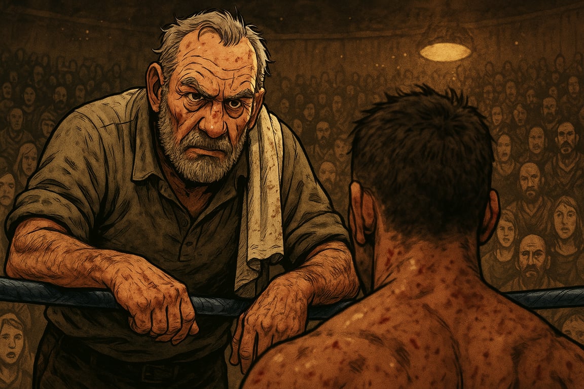 Cover art for Cornerman , a boxing scenario on AI Dungeon