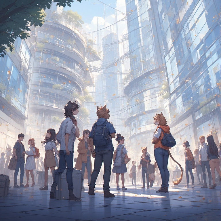 Cover art for Beast people start existing., a beast people scenario on AI Dungeon