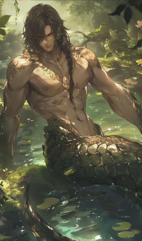 Cover art for the electric merman_Silas Tox, a siren scenario on AI Dungeon