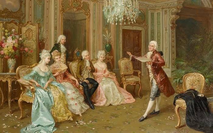 Cover art for (Auto Cardsđź‘‘) Silk & Splendor: A Rococo Society Sandbox, a rococo scenario on AI Dungeon