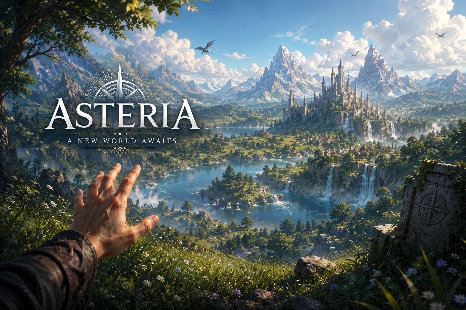 Cover art for Asteria 1.1, a dragons scenario on AI Dungeon