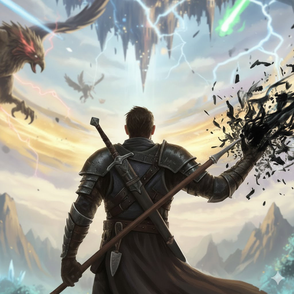 Cover art for Born Without Magic (WIP) 🎴, an adventure scenario on AI Dungeon