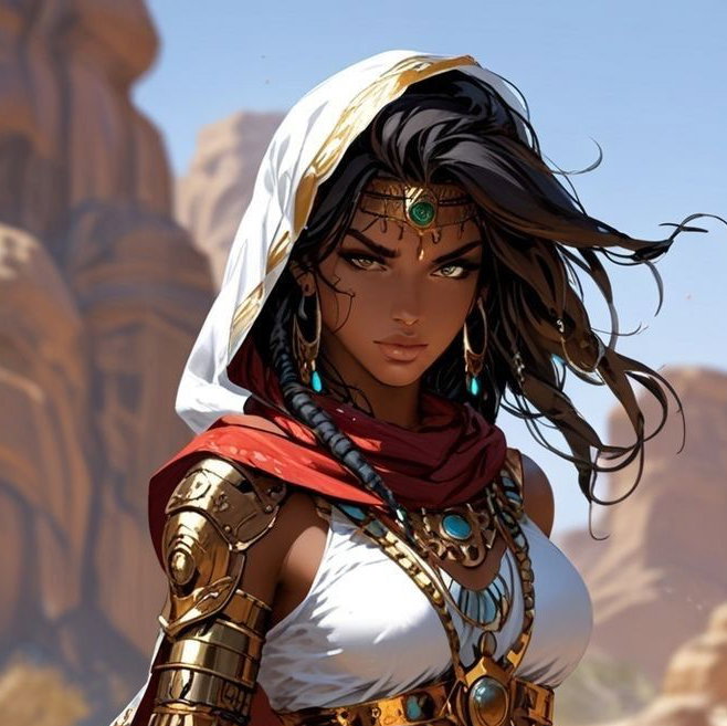 Cover art for Space Desert MonsterGirls! , a desert scenario on AI Dungeon