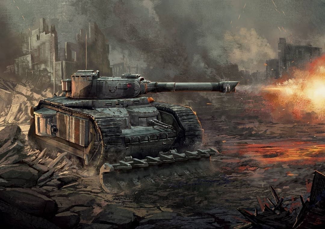 Cover art for Battle Tanks! (Warhammer 40k), a warhammer 40 k scenario on AI Dungeon