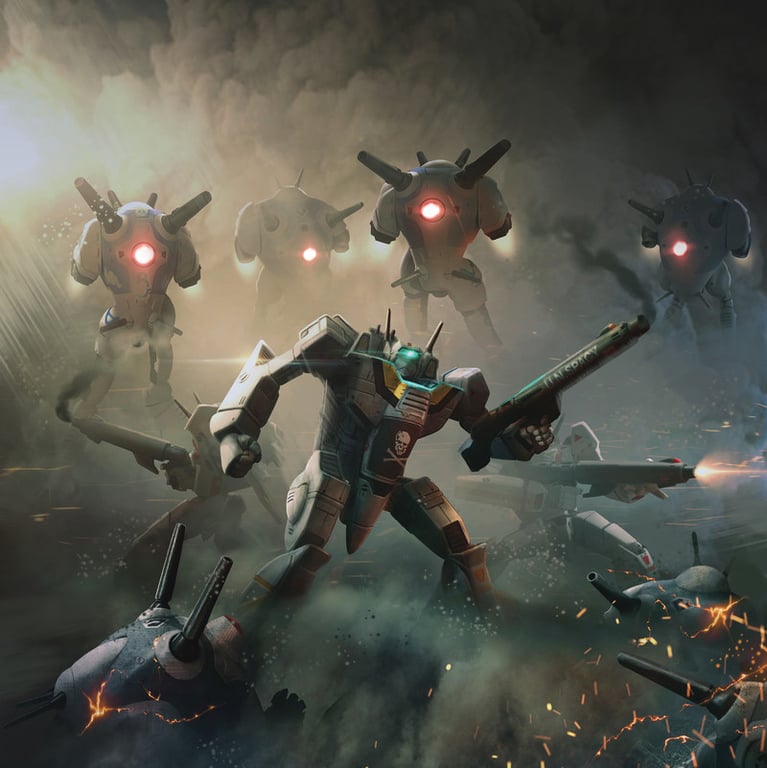 Cover art for Robotech! “Defending Angel”, a robotech scenario on AI Dungeon