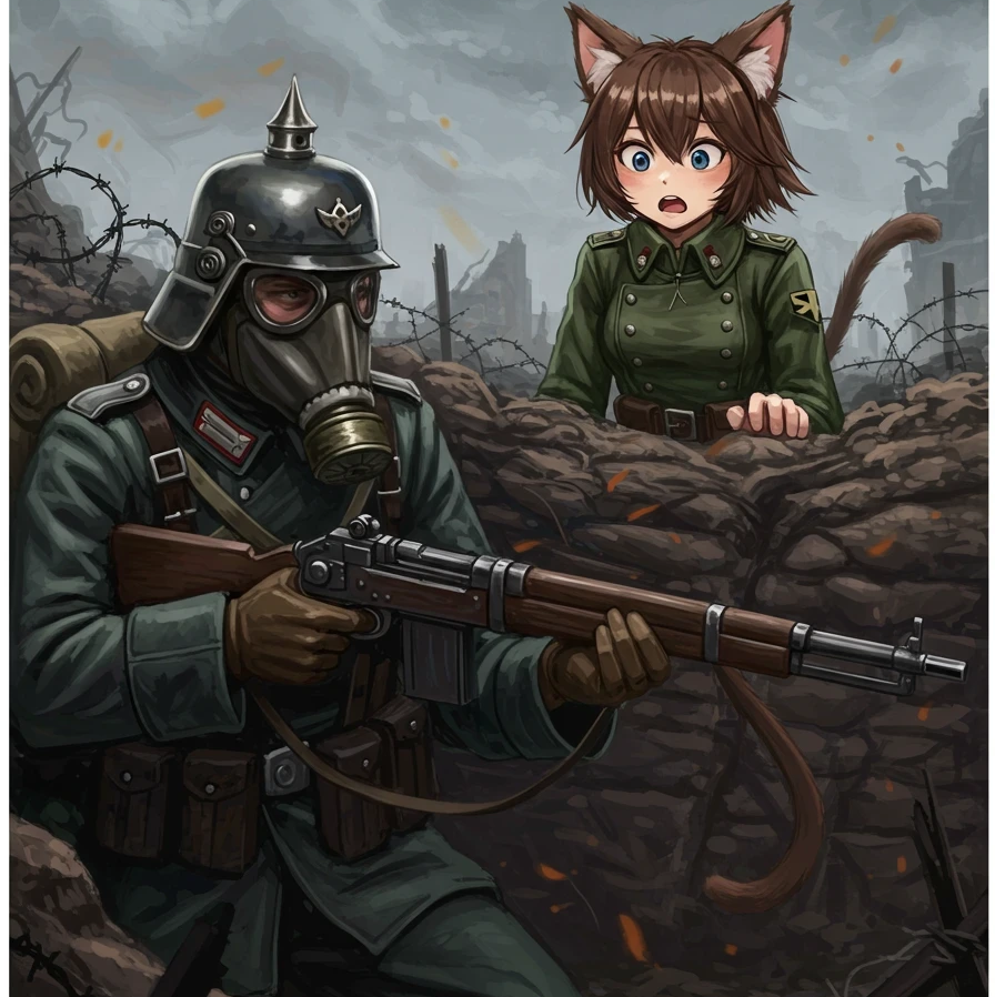 Cover art for From the Trenches with Love , a trenches scenario on AI Dungeon