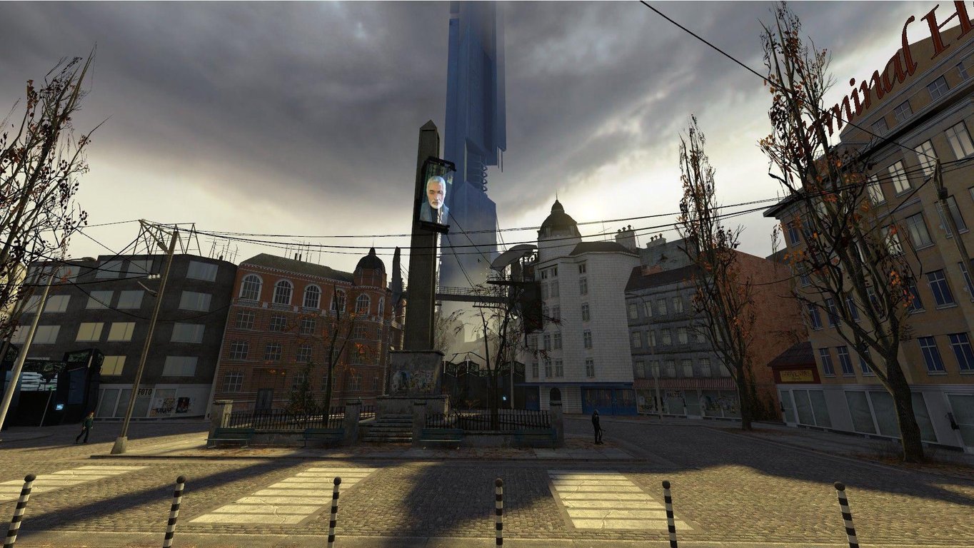 Cover art for Half-Life 2, a dystopian scenario on AI Dungeon