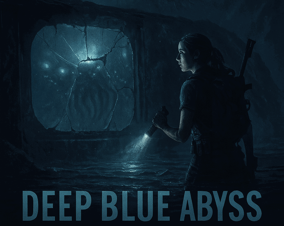 Cover art for Deep Blue Abyss, a horror scenario on AI Dungeon