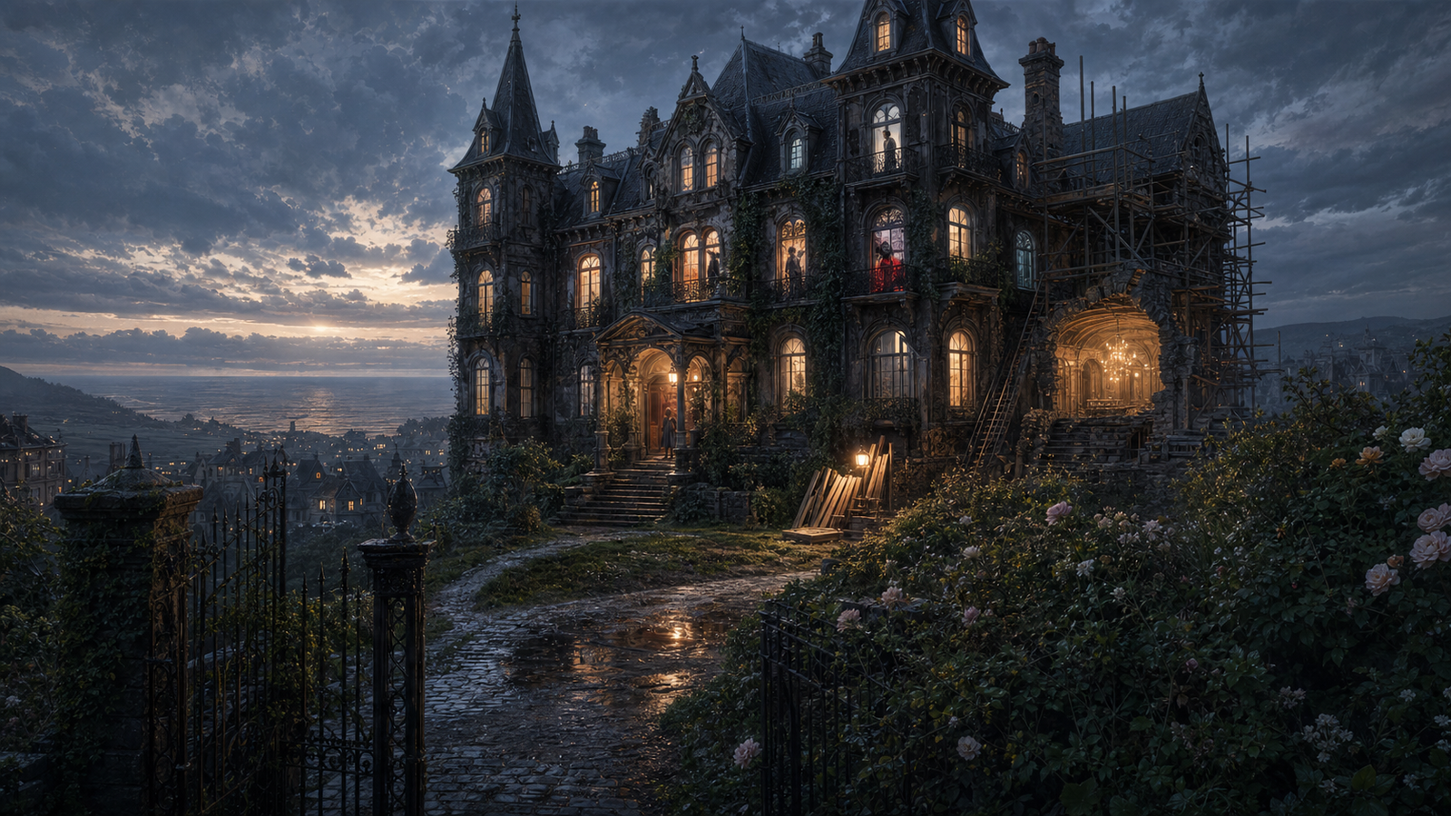 Cover art for Beautiful Dead, a gothic scenario on AI Dungeon