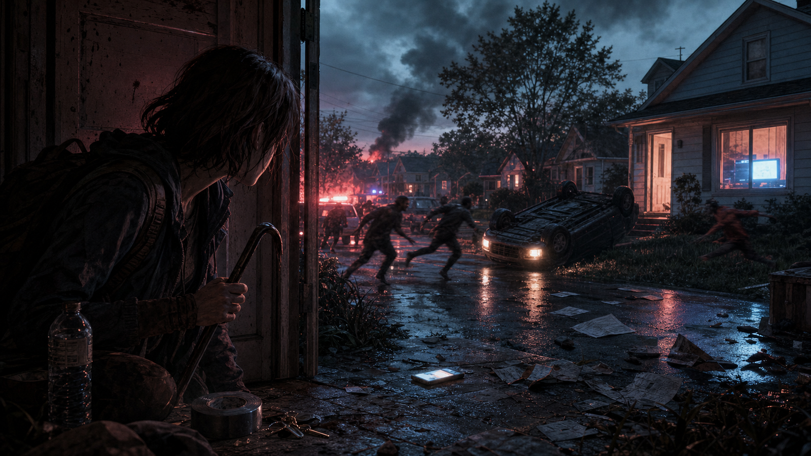Cover art for This Is Not a Test, a zombie scenario on AI Dungeon