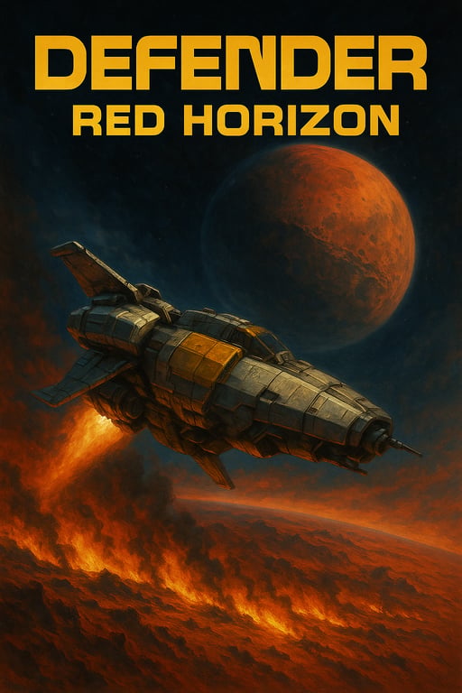 Cover art for Defender: Red Horizon, a space scenario on AI Dungeon