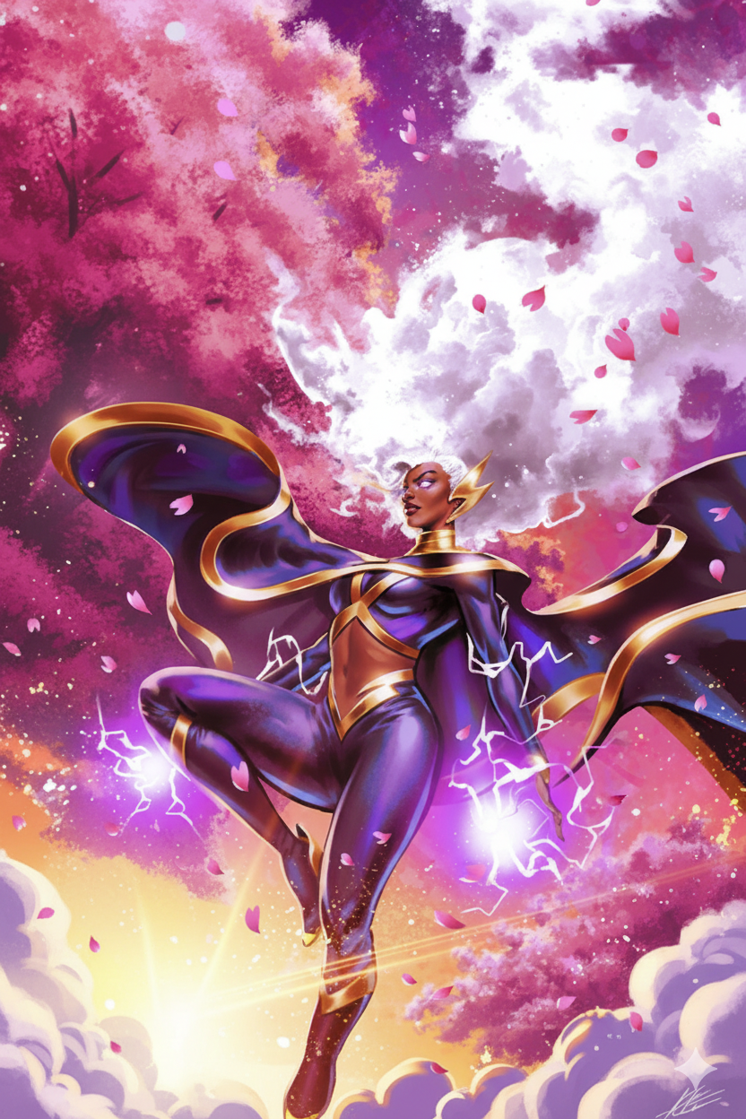 Cover art for Storm: The Energy Within, a x men scenario on AI Dungeon