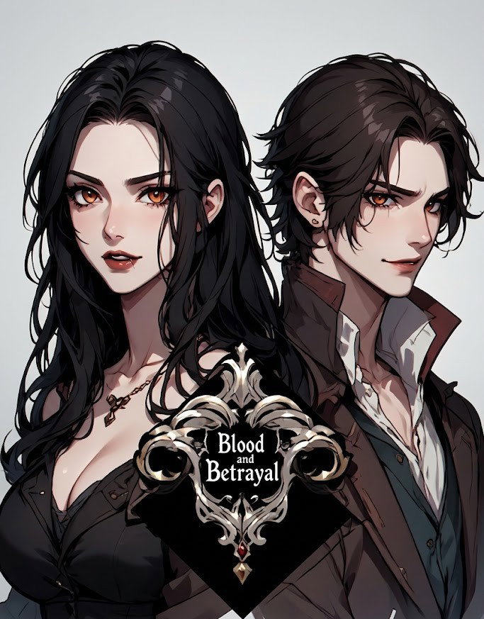 Cover art for Blood and Betrayal, a goth ai scenario on AI Dungeon