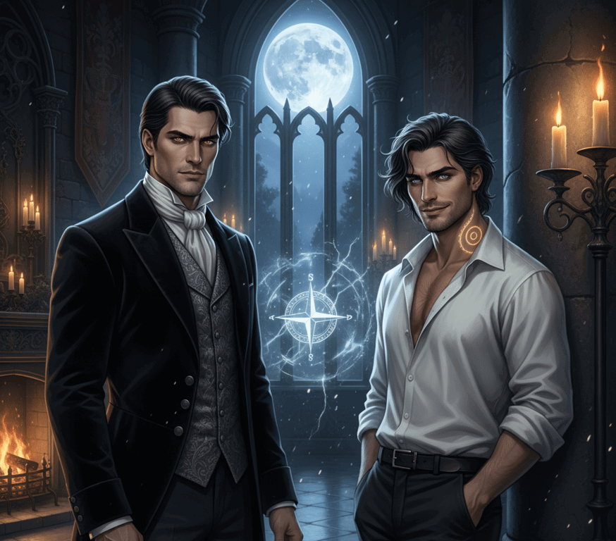 Cover art for The Accidental Mate-Male, a werewolf scenario on AI Dungeon