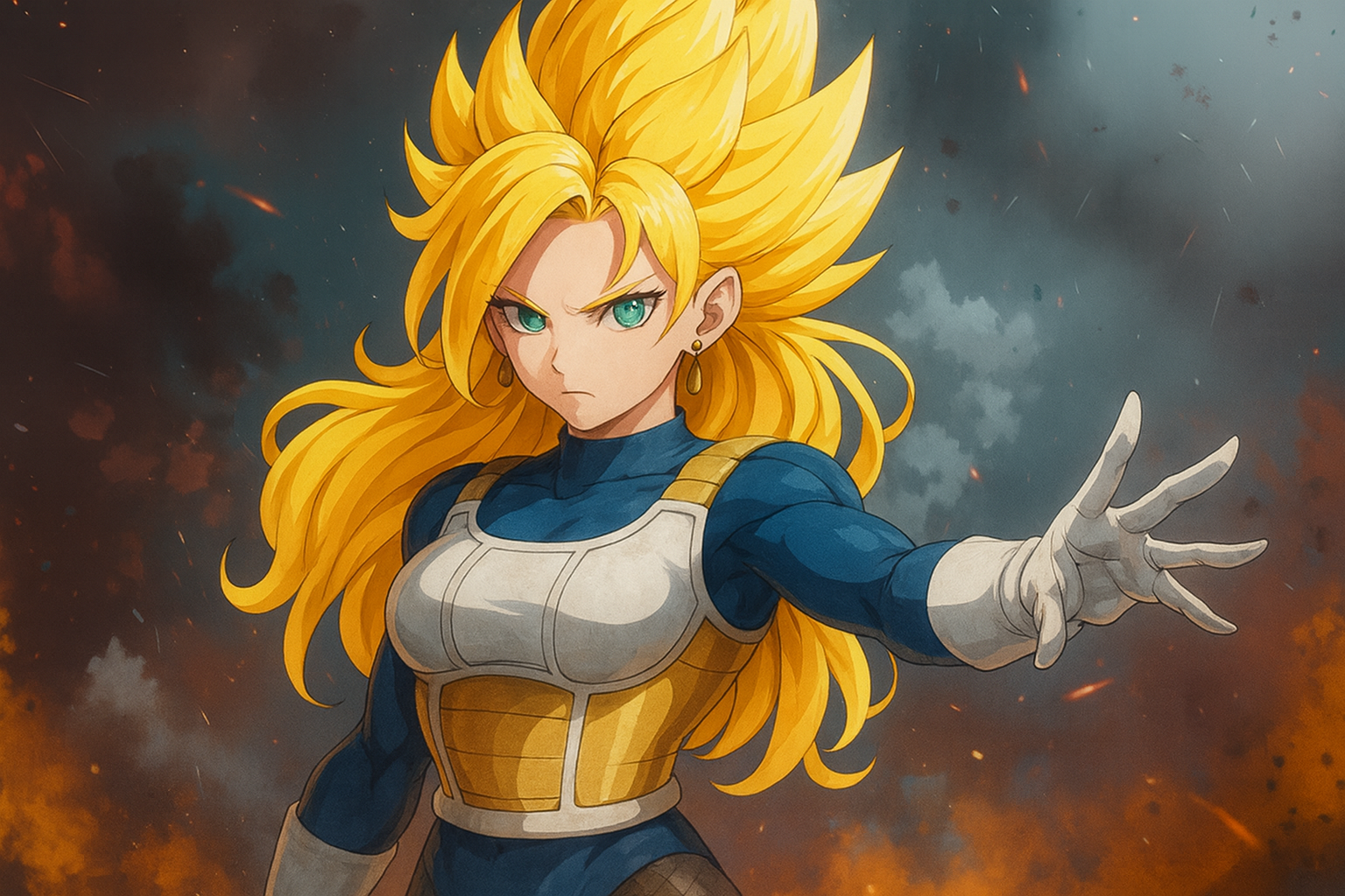 Cover art for Of Pride and Peace, a dragon ball z scenario on AI Dungeon