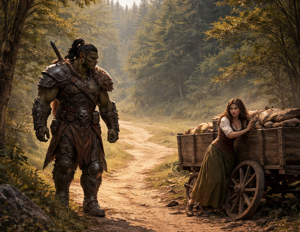 Cover art for Orc learns Spanish (IS + AC), a fantasy scenario on AI Dungeon