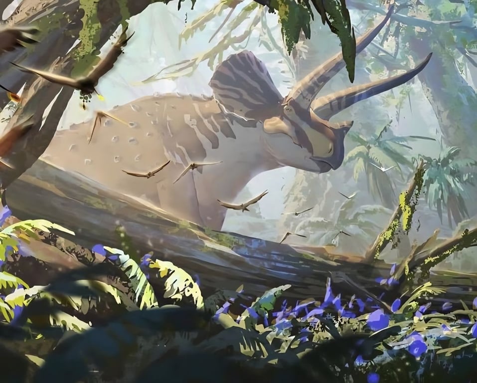 Cover art for Era of Titans, a dinosaurs scenario on AI Dungeon