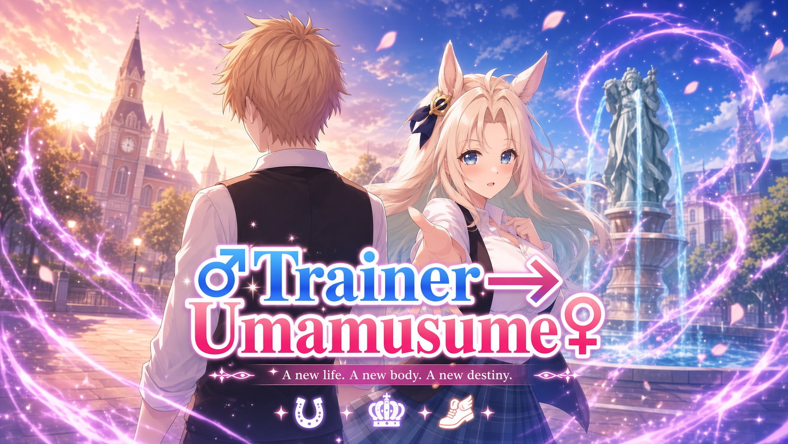 Cover art for ♂ Trainer → Umamusume ♀ v2, an umamusume scenario on AI Dungeon