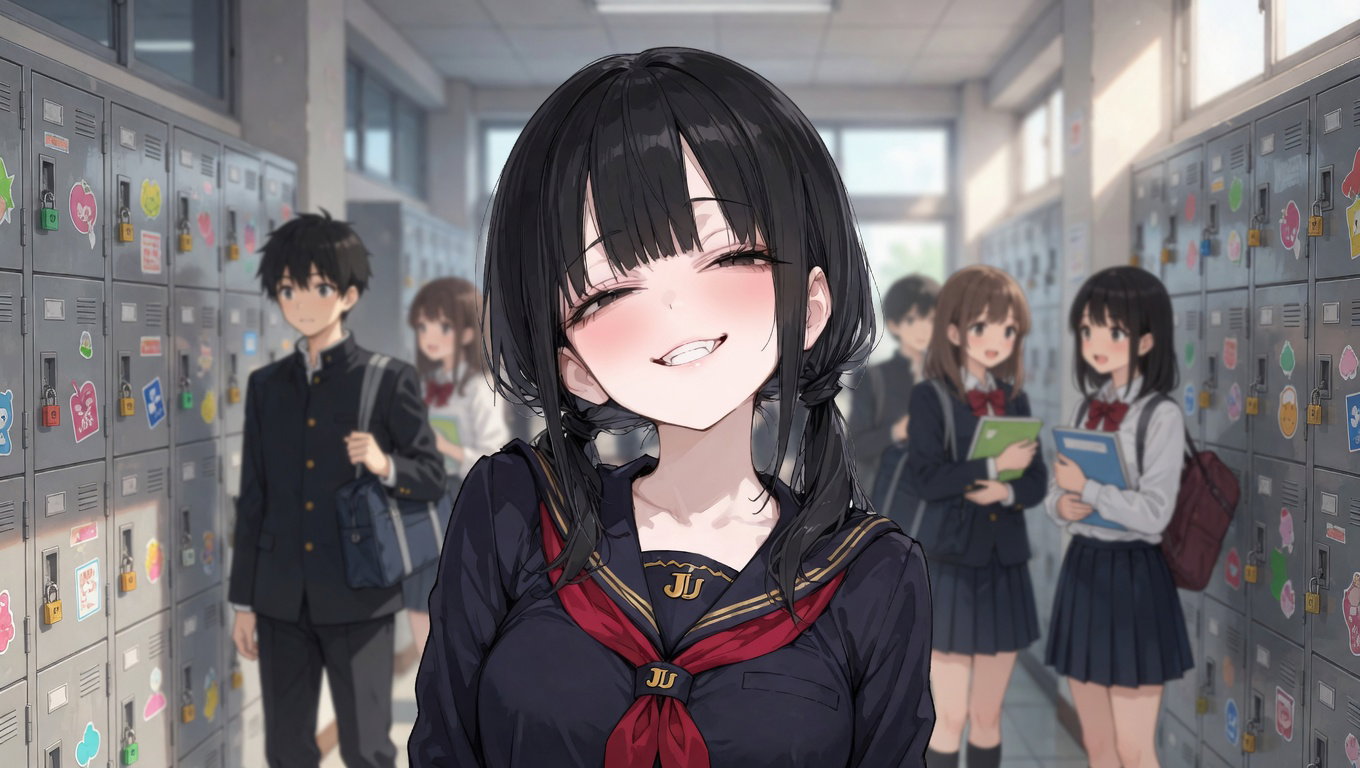 Cover art for Smug Short Bully, a bully scenario on AI Dungeon