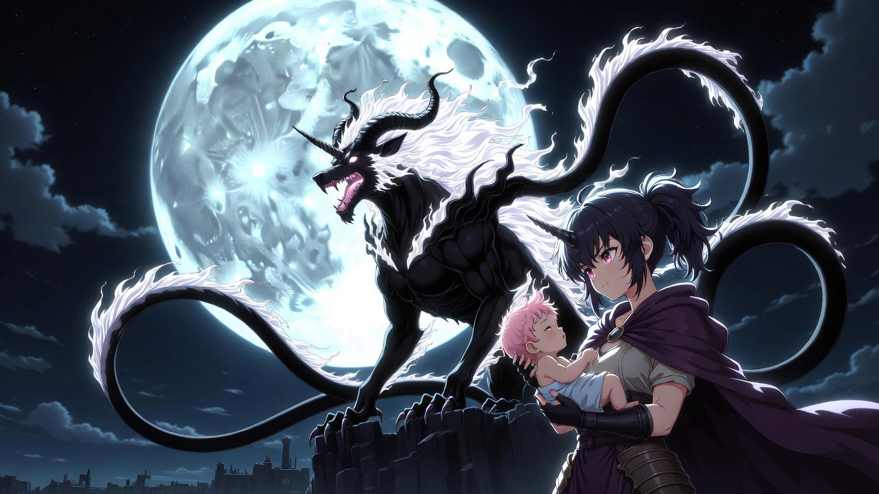 Cover art for Bound by the Dark Beast, a darkfantasy scenario on AI Dungeon