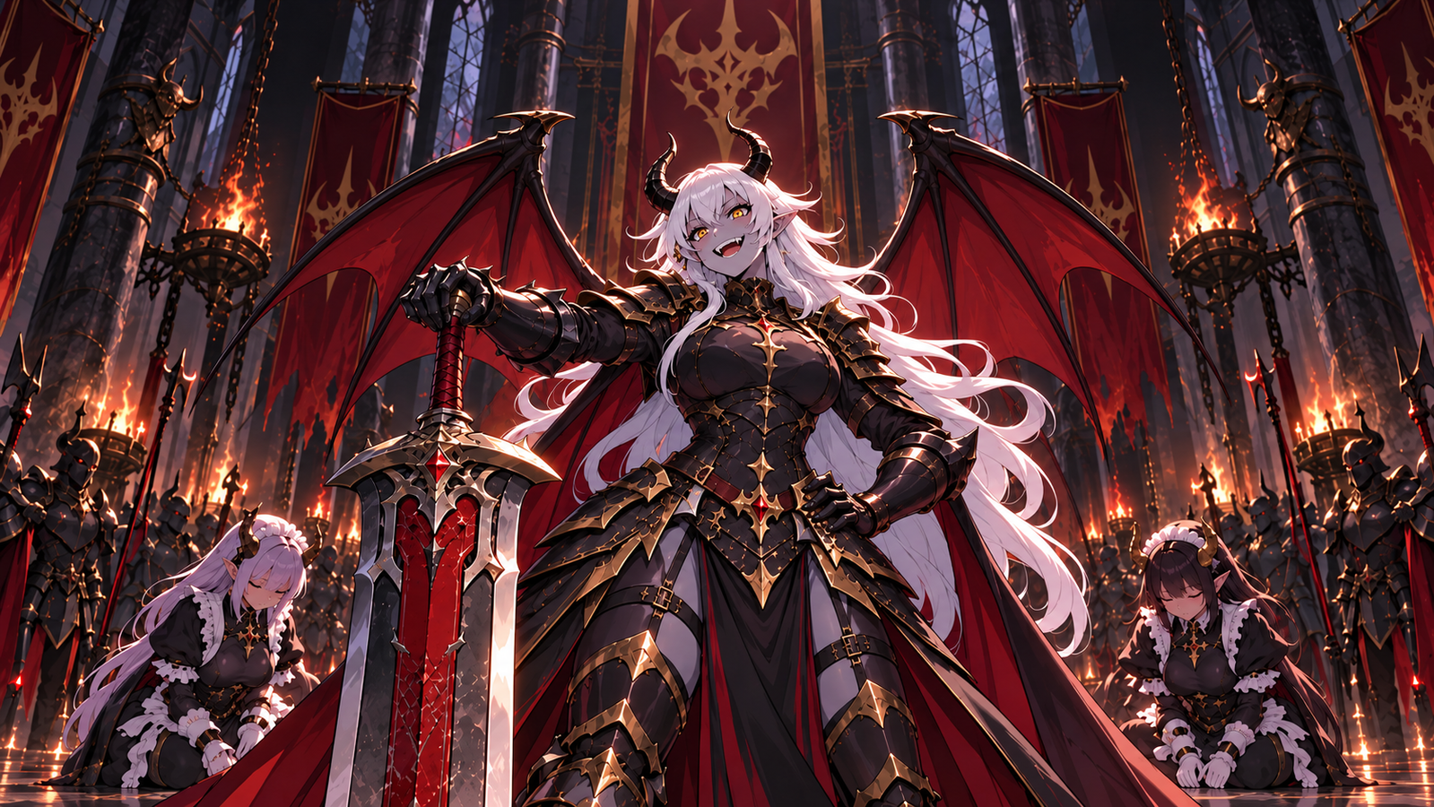 Cover art for The Overlord's an Idiot, an overlord scenario on AI Dungeon