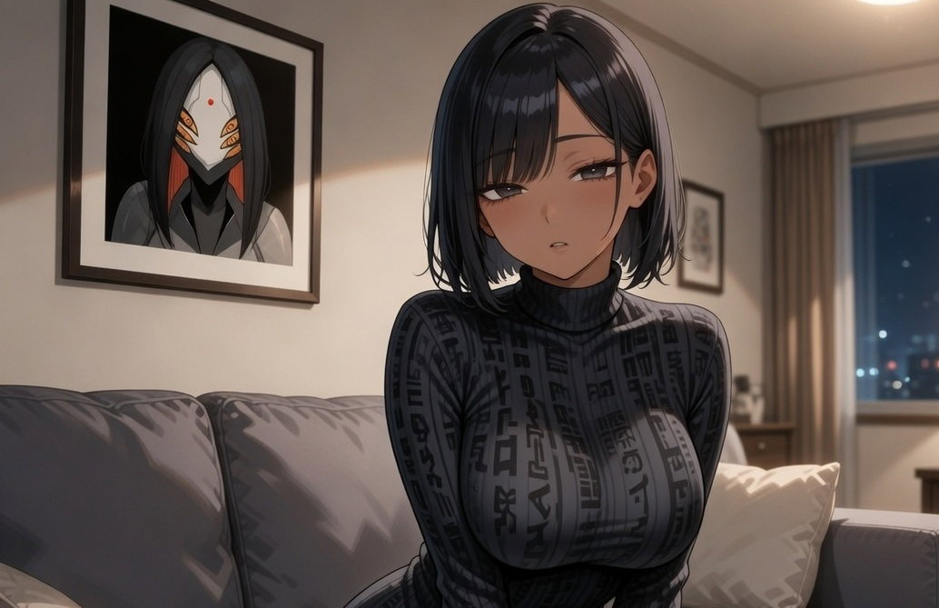 Cover art for My Girlfriend Isn't Human, a romance scenario on AI Dungeon