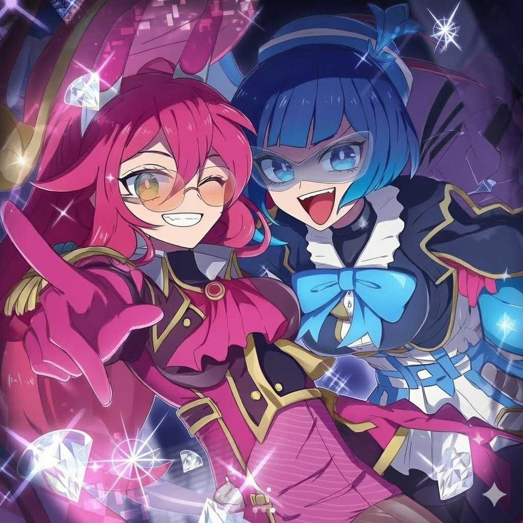 Cover art for Evil★Twins: Phantom Thieves, a romance scenario on AI Dungeon