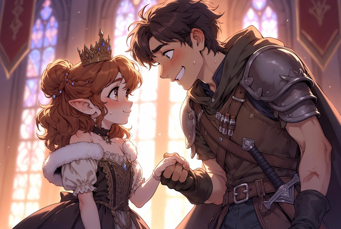 Cover art for Her Royal Shortness, a romance adventure on AI Dungeon