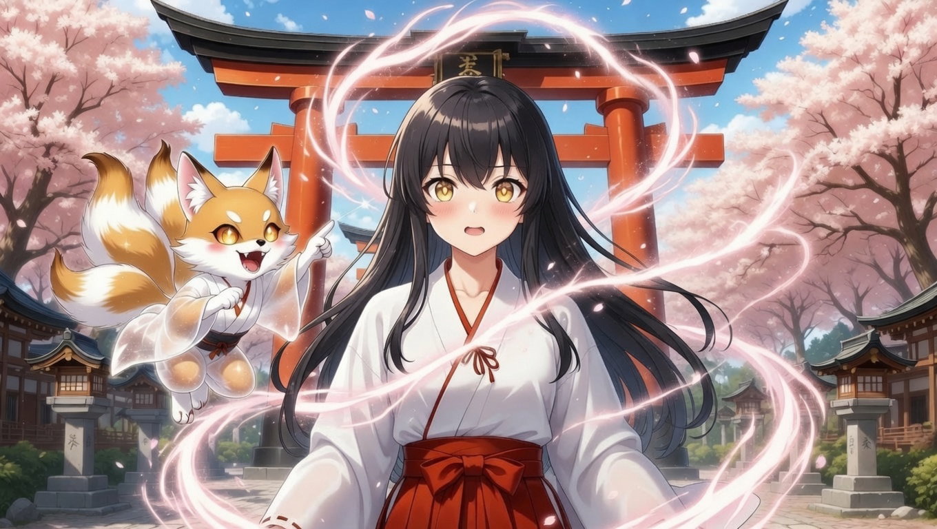 Cover art for The Shrine Needs a Maiden, a transformation scenario on AI Dungeon